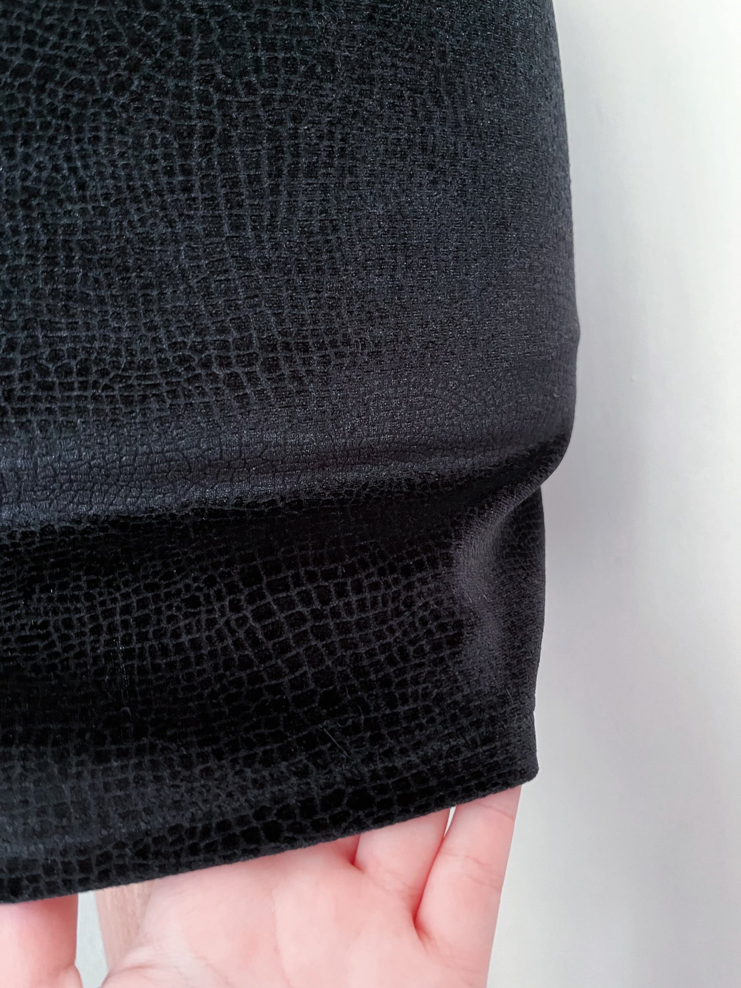 Gothic velvet black dress with mesh detail 🕷️🕸️