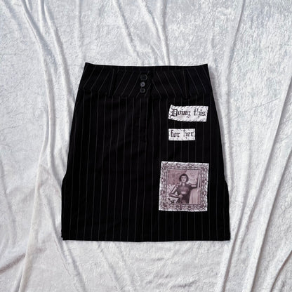 Joan of Arc REWORKED patchworks striped skirt 🗡️⚔️