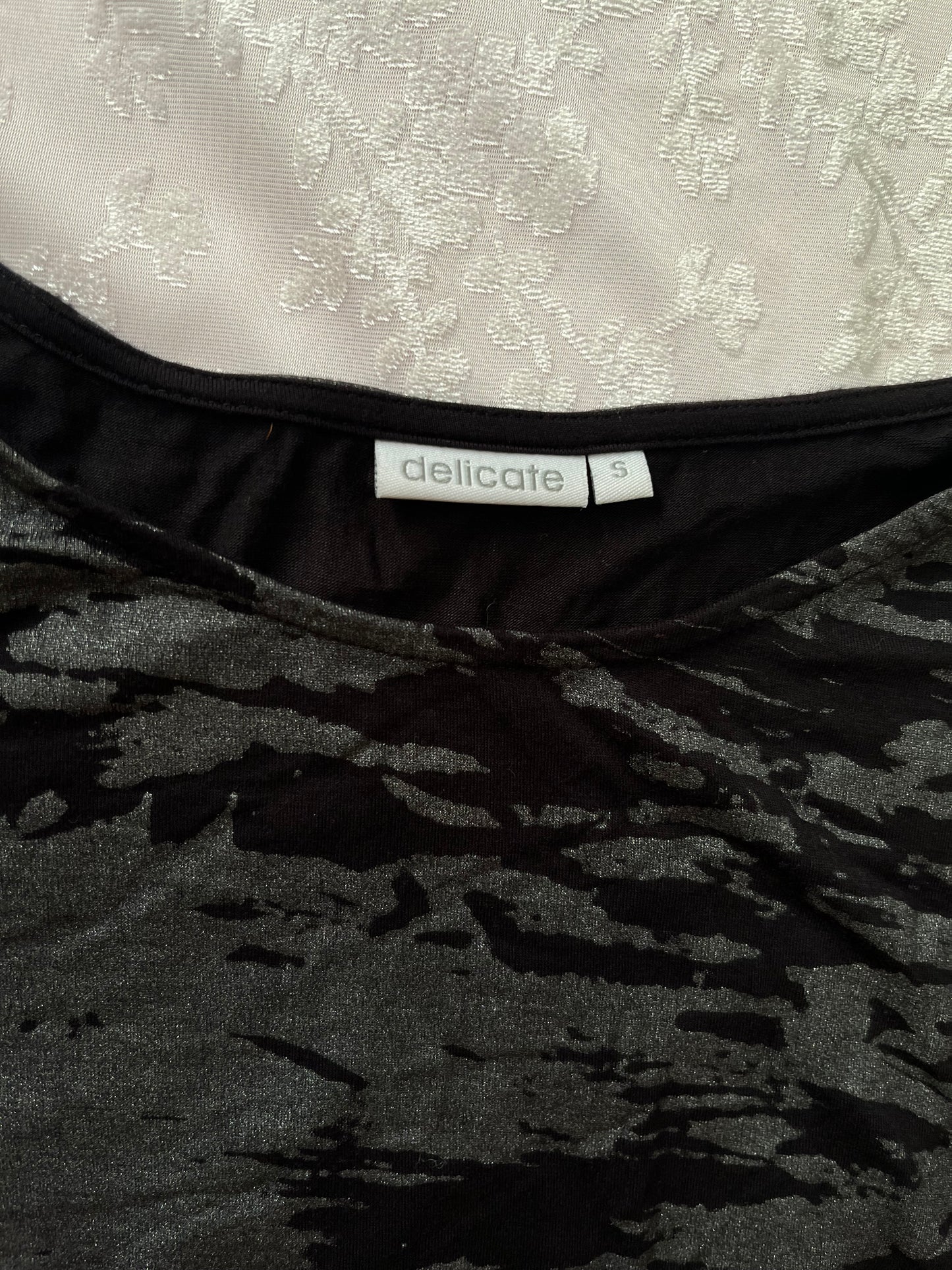 Y2K grey long dress with rip print details