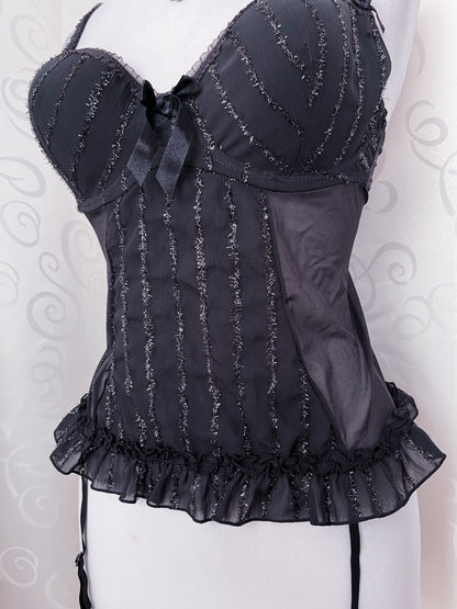 Whimsygoth mesh bustier top🕸️🕷️