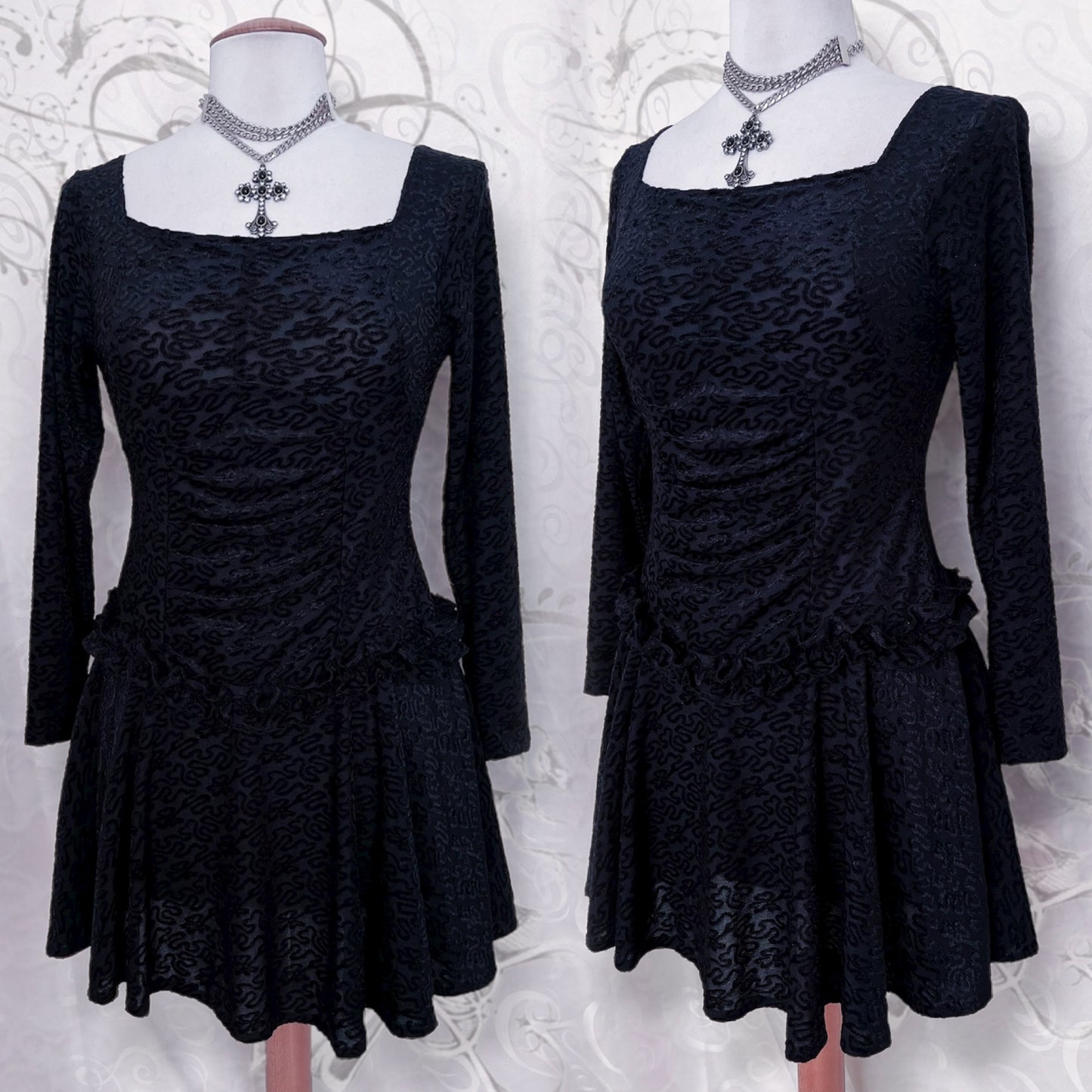 VINTAGE whimsygoth velvet ballerina dress 🦇
