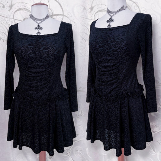 VINTAGE whimsygoth velvet ballerina dress 🦇