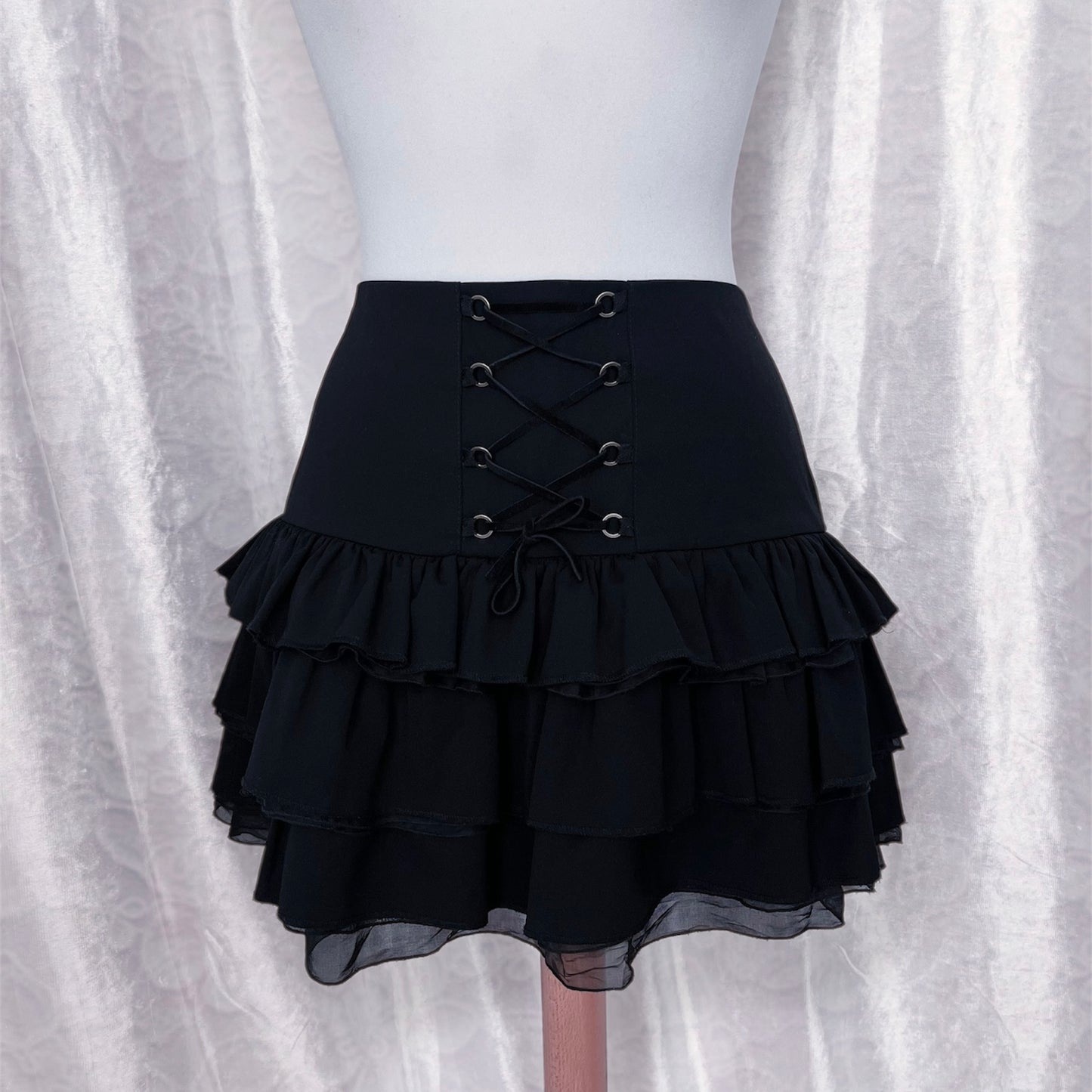 DONDUP rare wool & silk lace-up skirt 🕸️