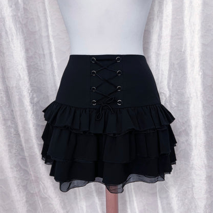 DONDUP rare wool & silk lace-up skirt 🕸️