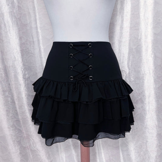 DONDUP rare wool & silk lace-up skirt 🕸️