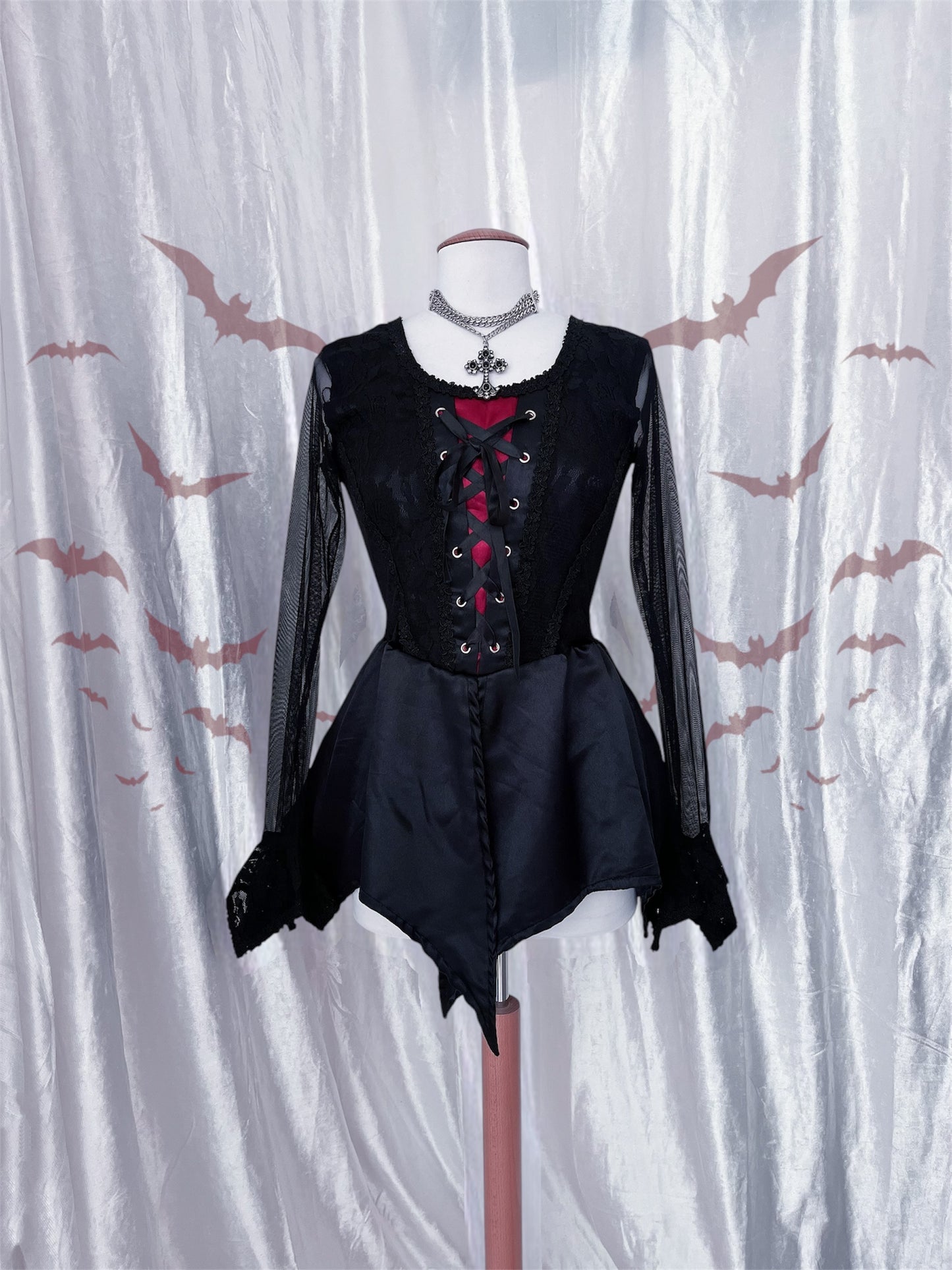 ♱Gothic vampire corset style top♱