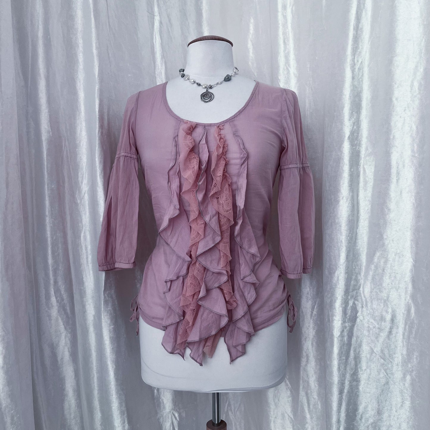 Street One cotton coquette fairy ruffle top 🎀