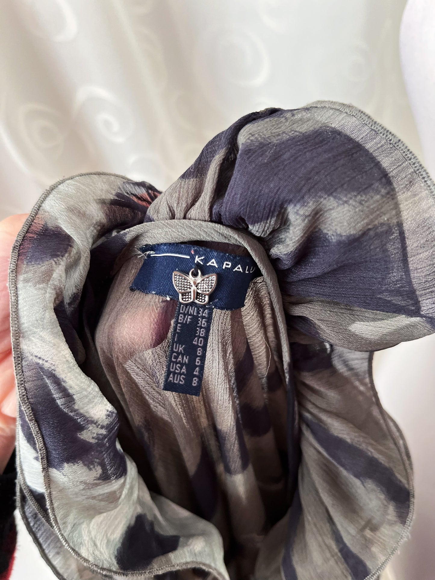 00’s whimsy fairy khaki mesh shirt with ruffle detail 🧚🏾