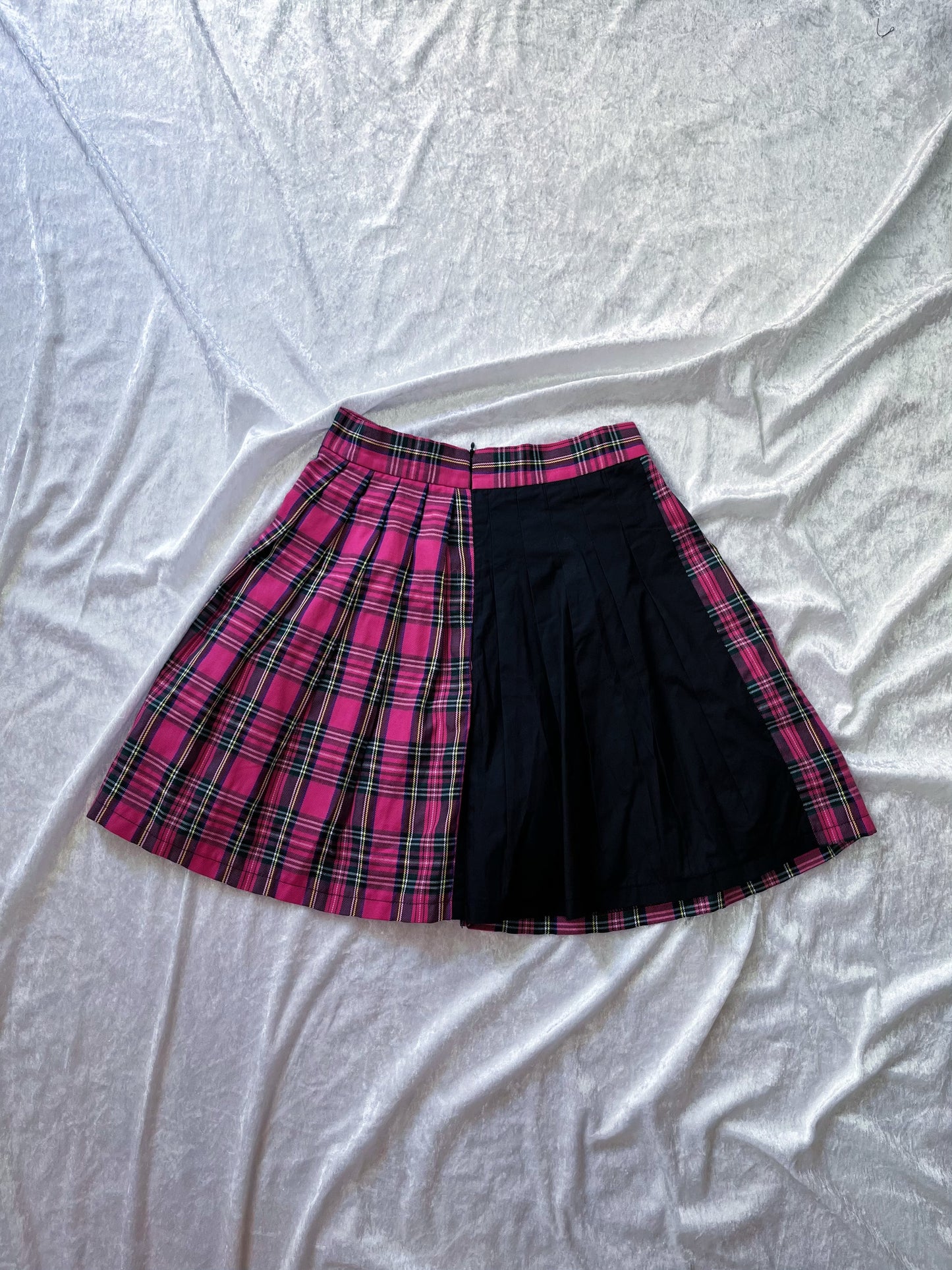 Alt plaid pleated skorts with belt buckle detail 💞