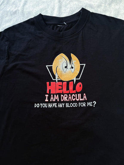 Y2K funny dracula t-shirt 🧛🏻‍♂️