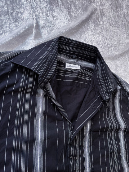 Gothic cotton striped longsleeve shirt 💀