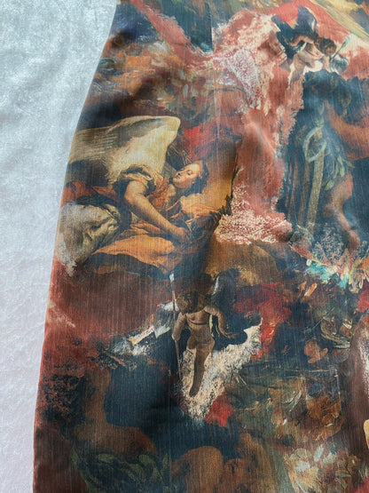 Rare NICOWA Renaissance painting mesh dress