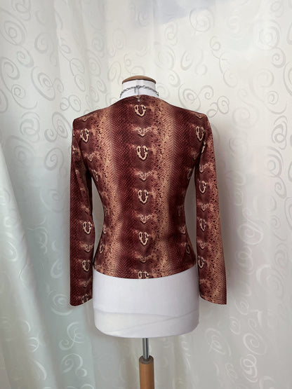 00’s snake print top 🐍