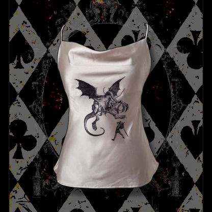 Jabberwocky REWORKED cami satin top 🐲🗡️