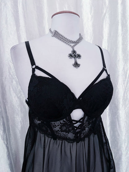 Gothic mesh babydoll 🖤🦇