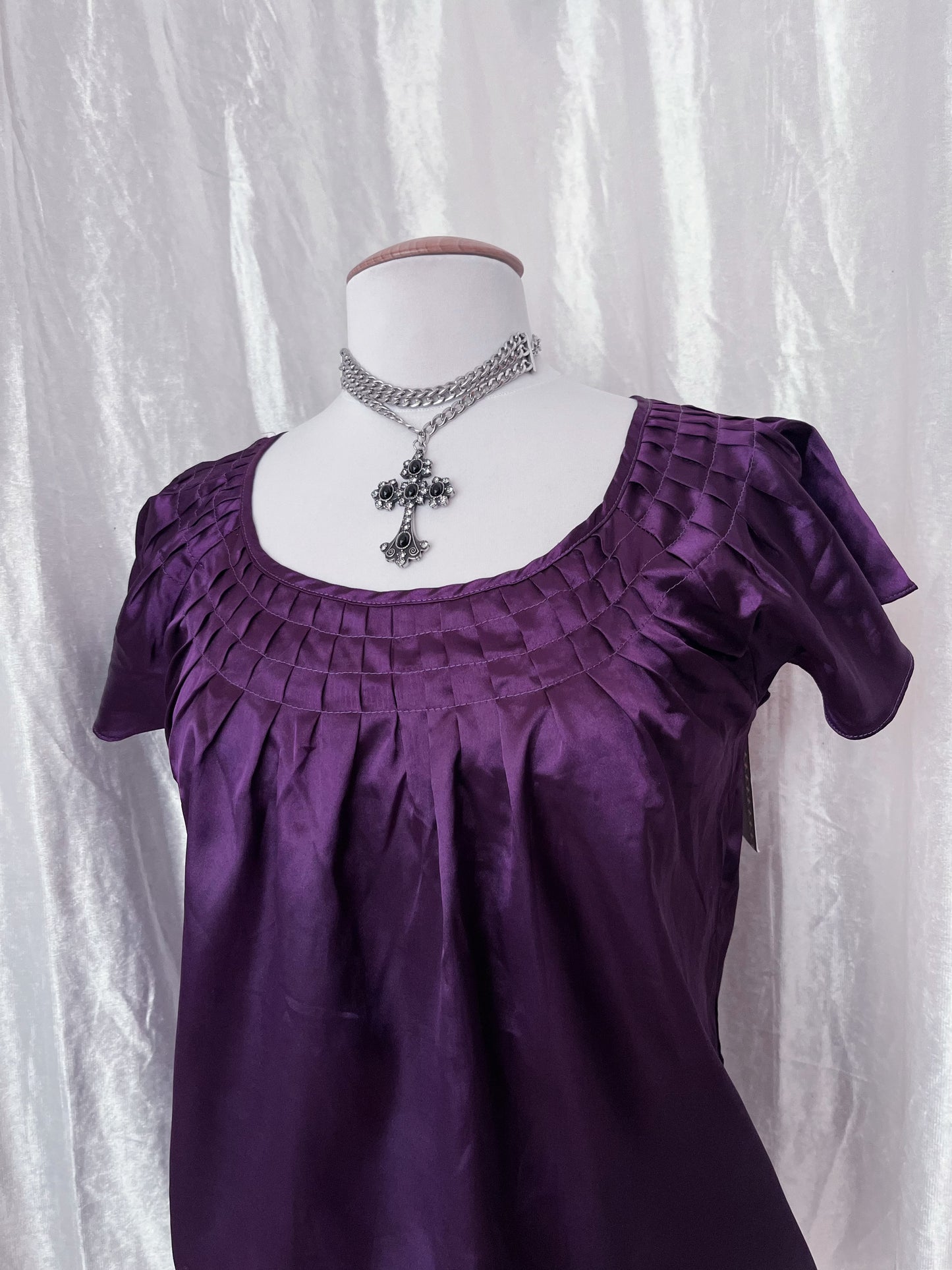 Fairy / Coquette saten purple top 💜