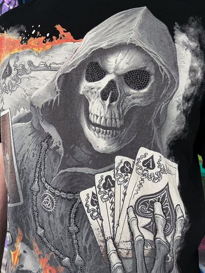 Modern playing cards skull T-shirt 💀♥️♦️