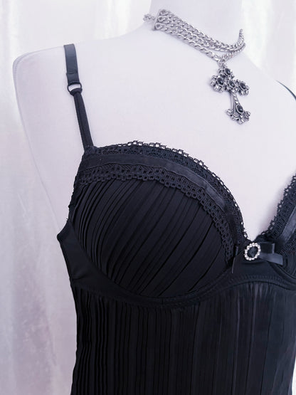 Dark coquette mesh bustier top 🗝️