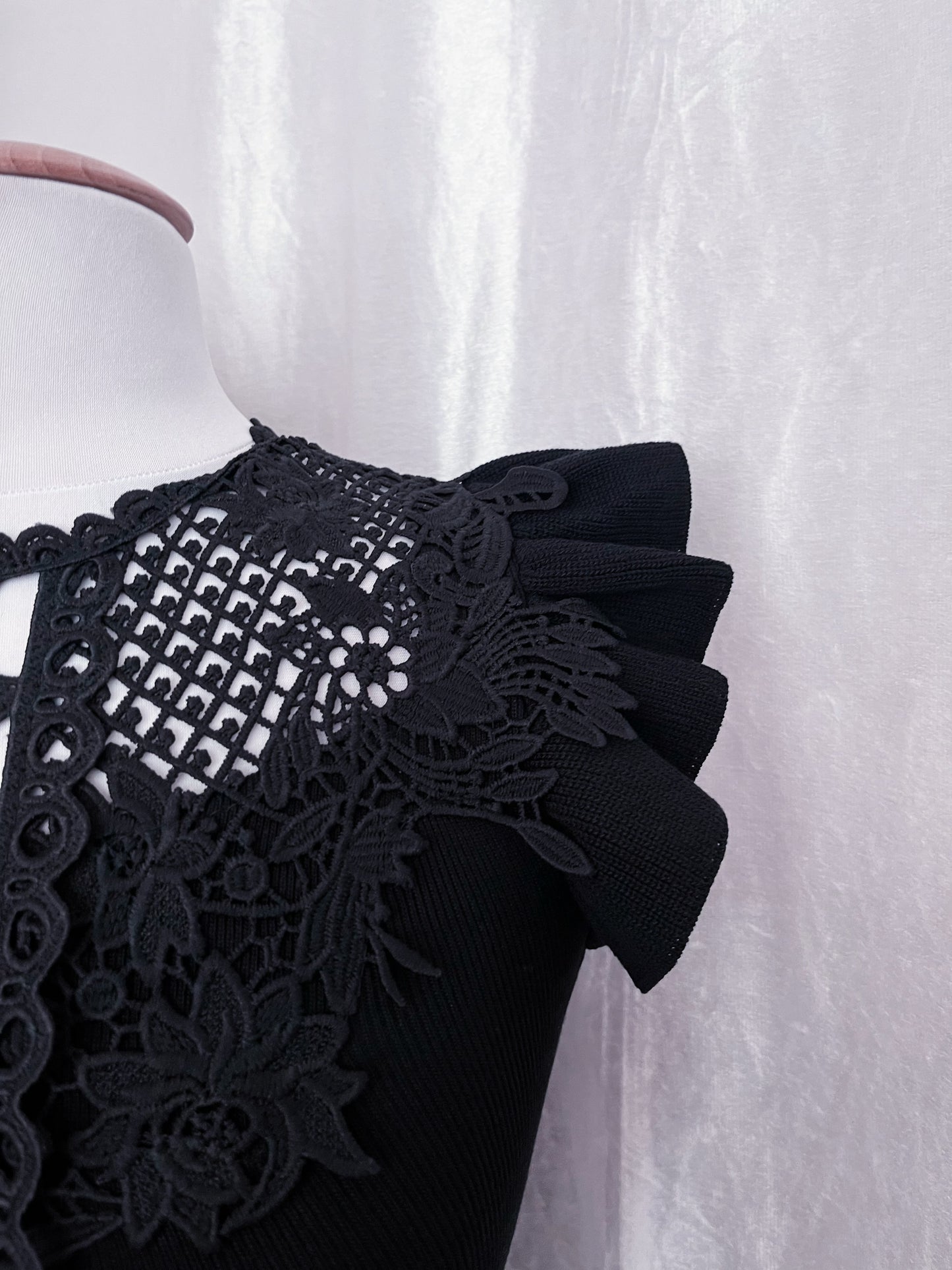 Gothic lolita black top 🦇🎀