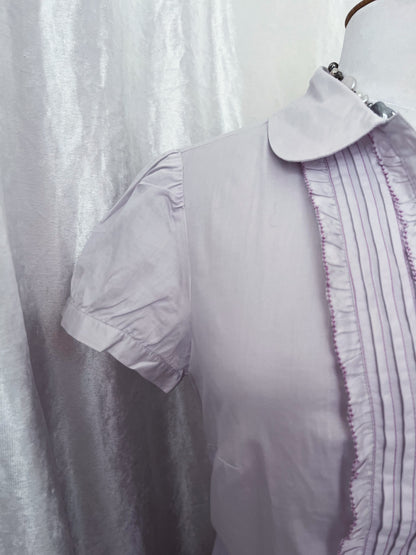 Beautiful 00’s coquette fairy shirt with puff sleeves & ruffle details 🎀