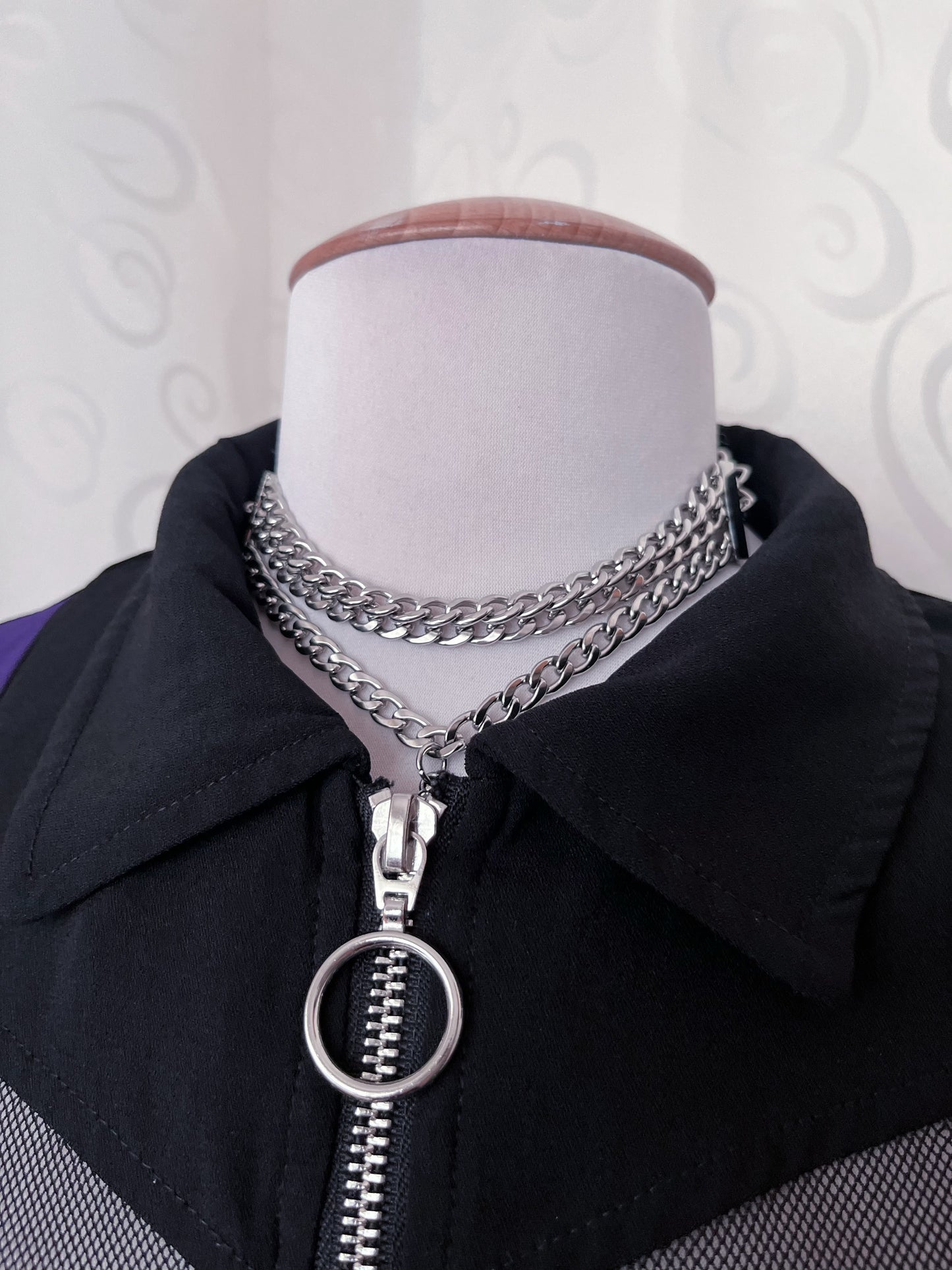 Morgan zip-up witchy black & purple dress 🖤💜