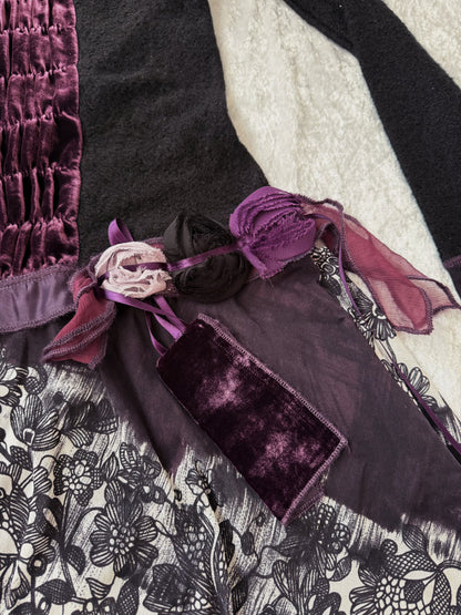 Rare Kali Orea whimsygoth patchwork dress 💜🌀🦋