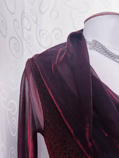 00’s iconic whimsy sheer lurex fitting dress ❤️✨