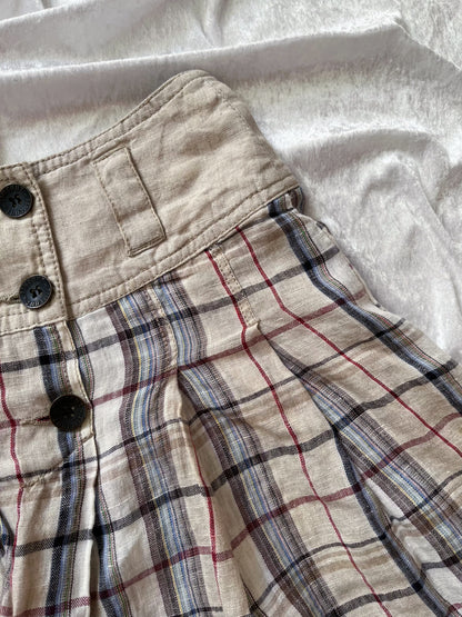 Cute dark academia x coquette linen skirt 📖📓