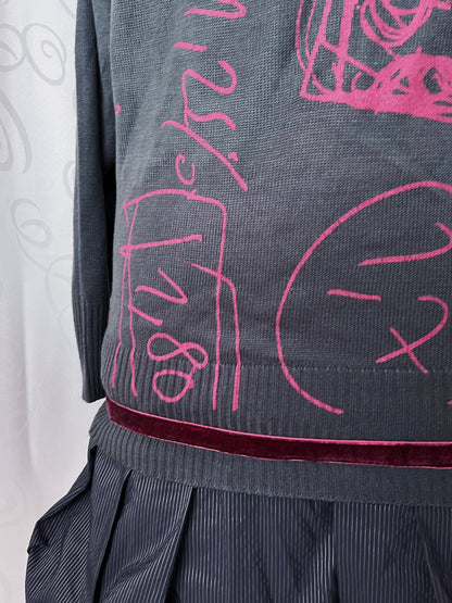 00's Desigual oversize knit balloon dress 🎀💕🍎