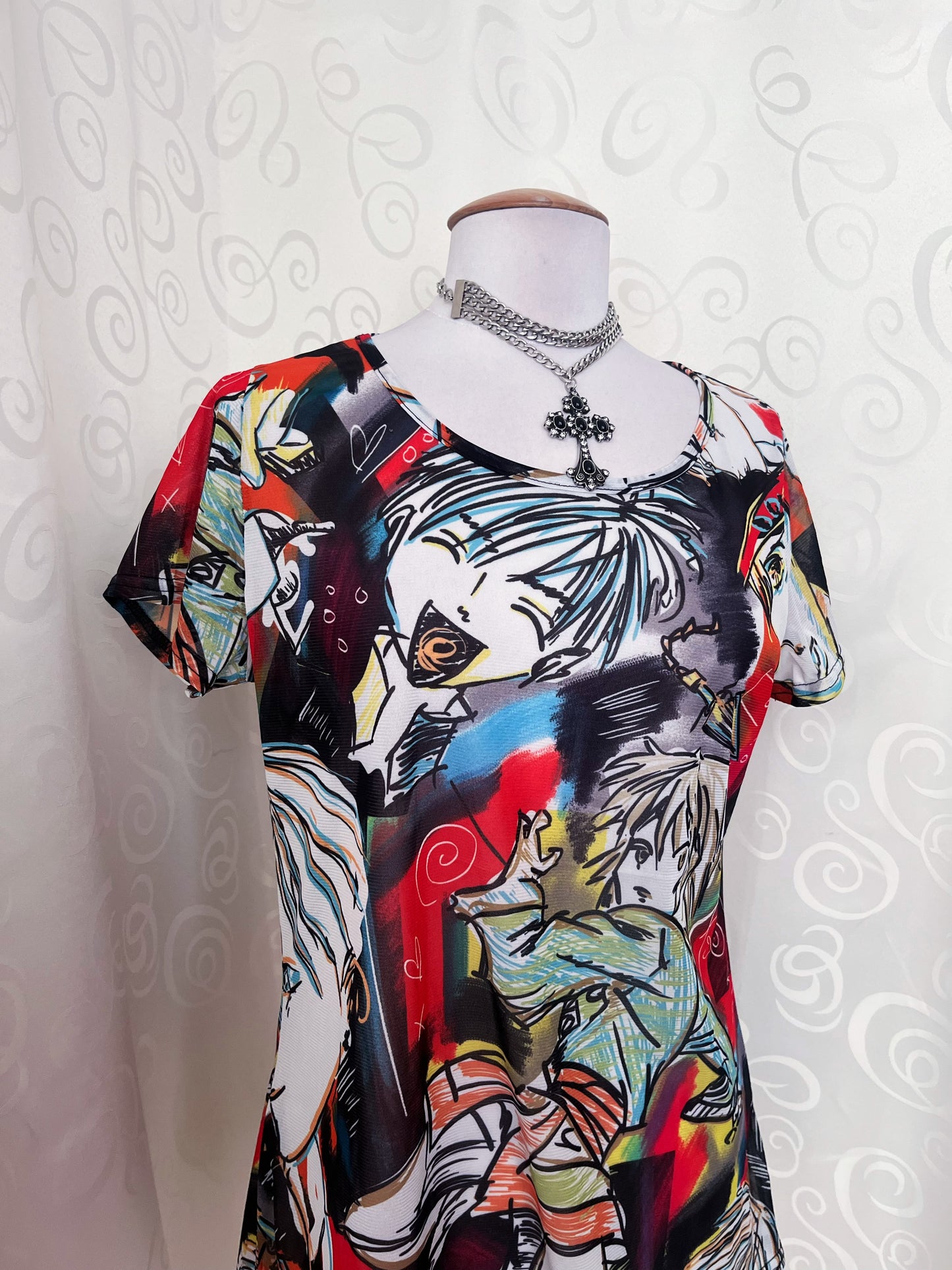 Twee anime mesh tee ❤️🍥