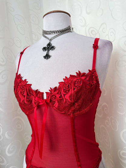 00’s hot, vampire mesh corset top 🧛🏼‍♀️