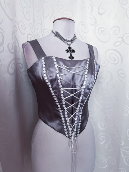 Whimsy silver corset 🩶💍