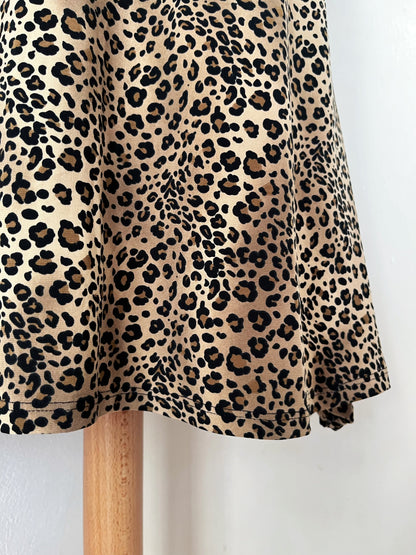 00’s punk leopard print skirt
