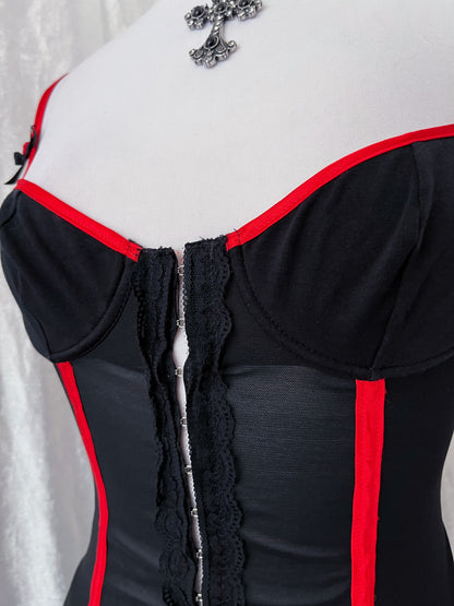 00’s Intimissimi mesh corset top ♥️🖤