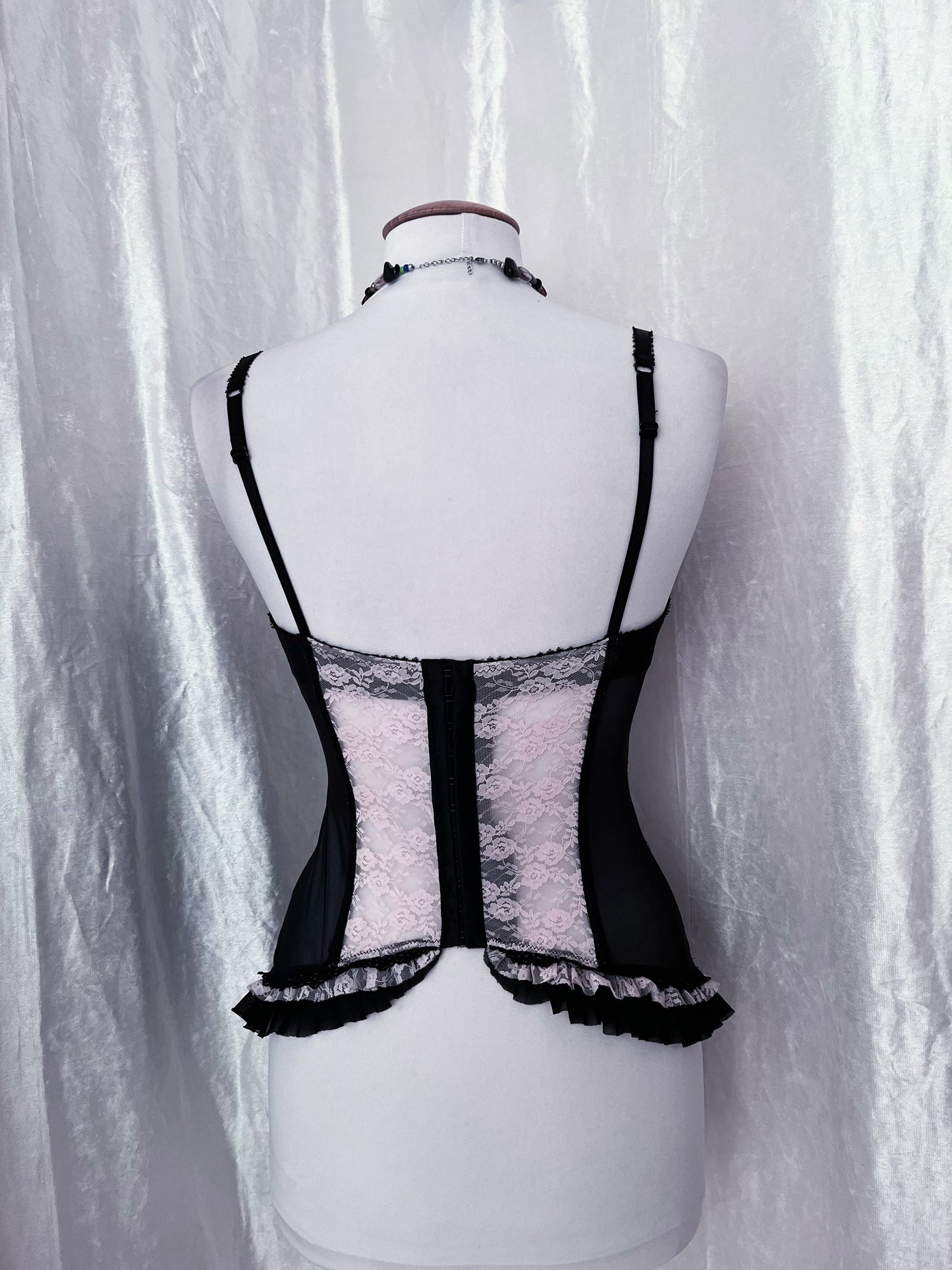 Princess baby pink lace mesh corset 🐇🌸