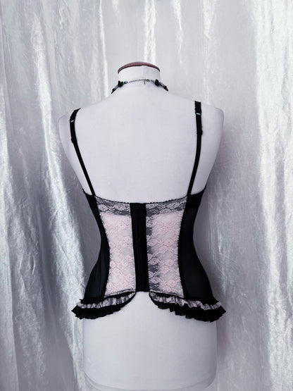 Princess baby pink lace mesh corset 🐇🌸
