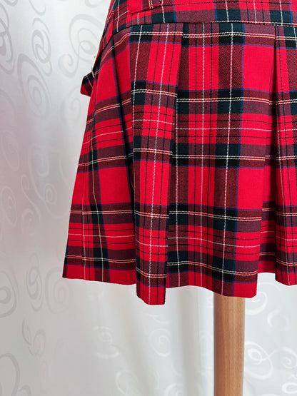 Emo/Alt checked tartan red skirt ❤️