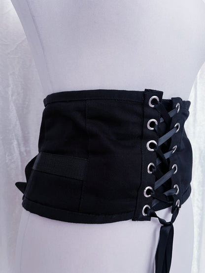 Essential gothic denim waist corset 🦇