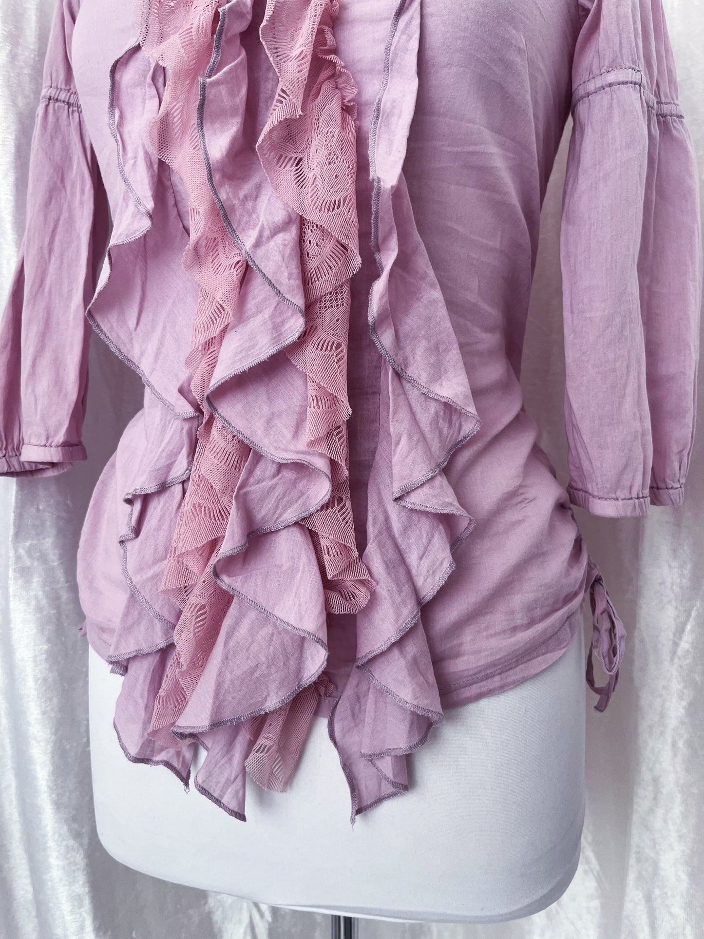 Street One cotton coquette fairy ruffle top 🎀