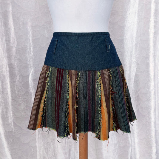 00's Nomads denim patchwork skirt 🍏