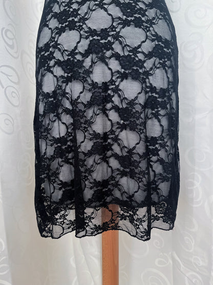 00’s deadstock dark fairy lace dress 🌀🦇