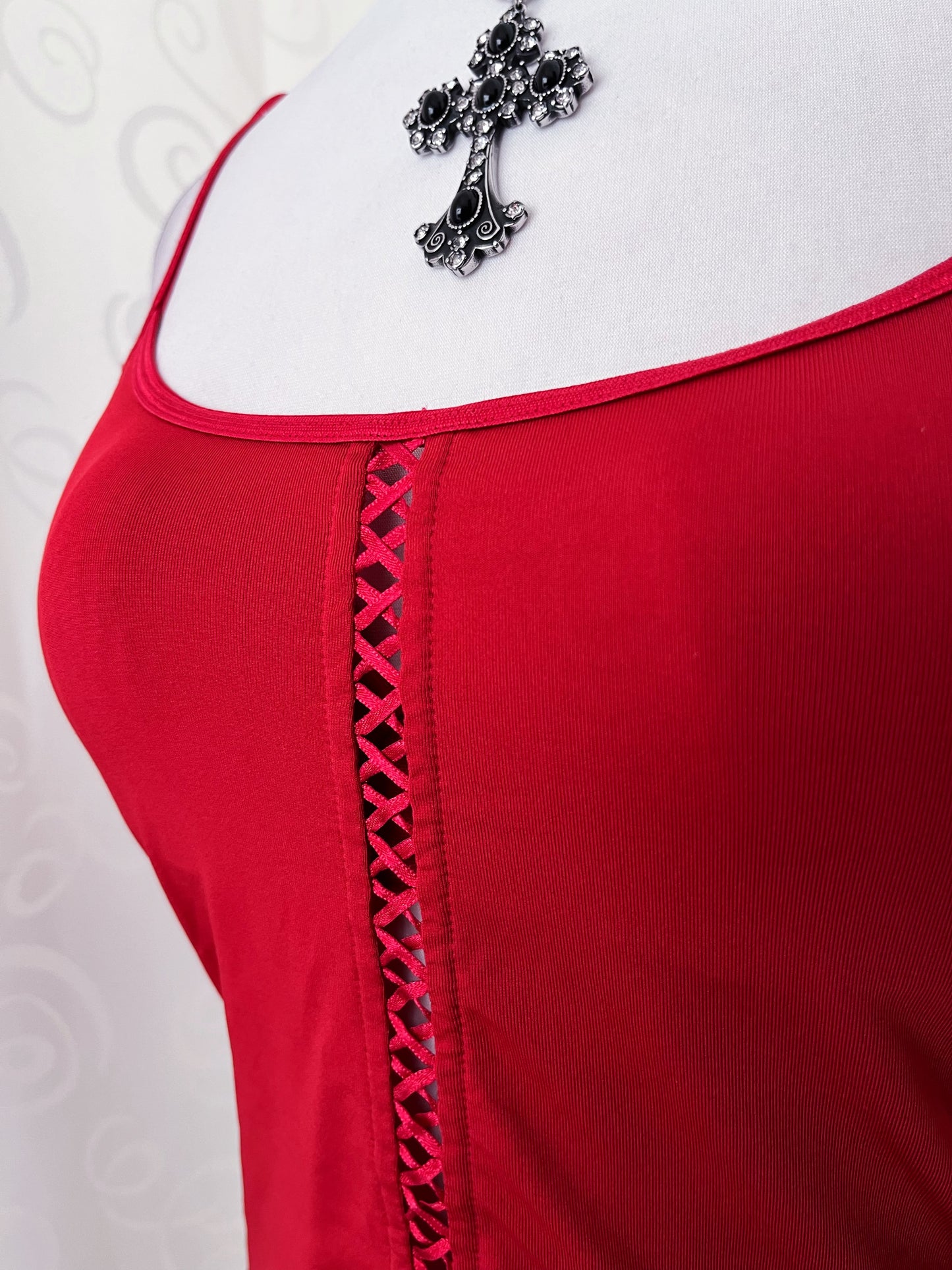 00’s hot vampire bustier top 🩸