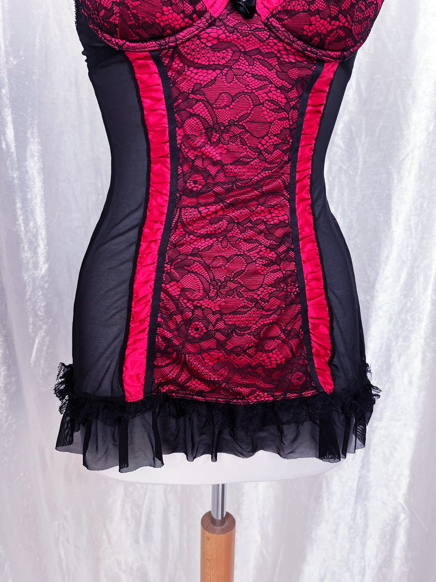 Dark coquette mesh & lace babydoll 🎀