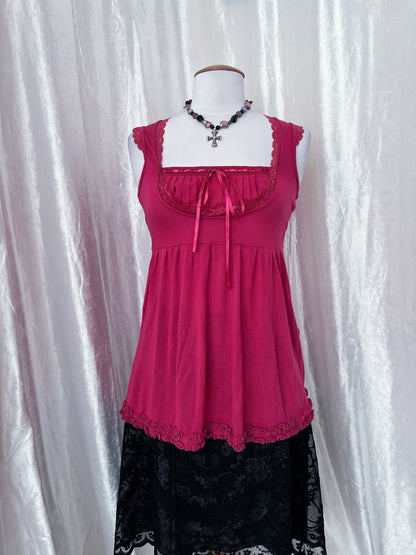 Princess coquette pink top 🎀