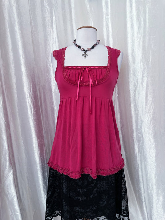 Princess coquette pink top 🎀