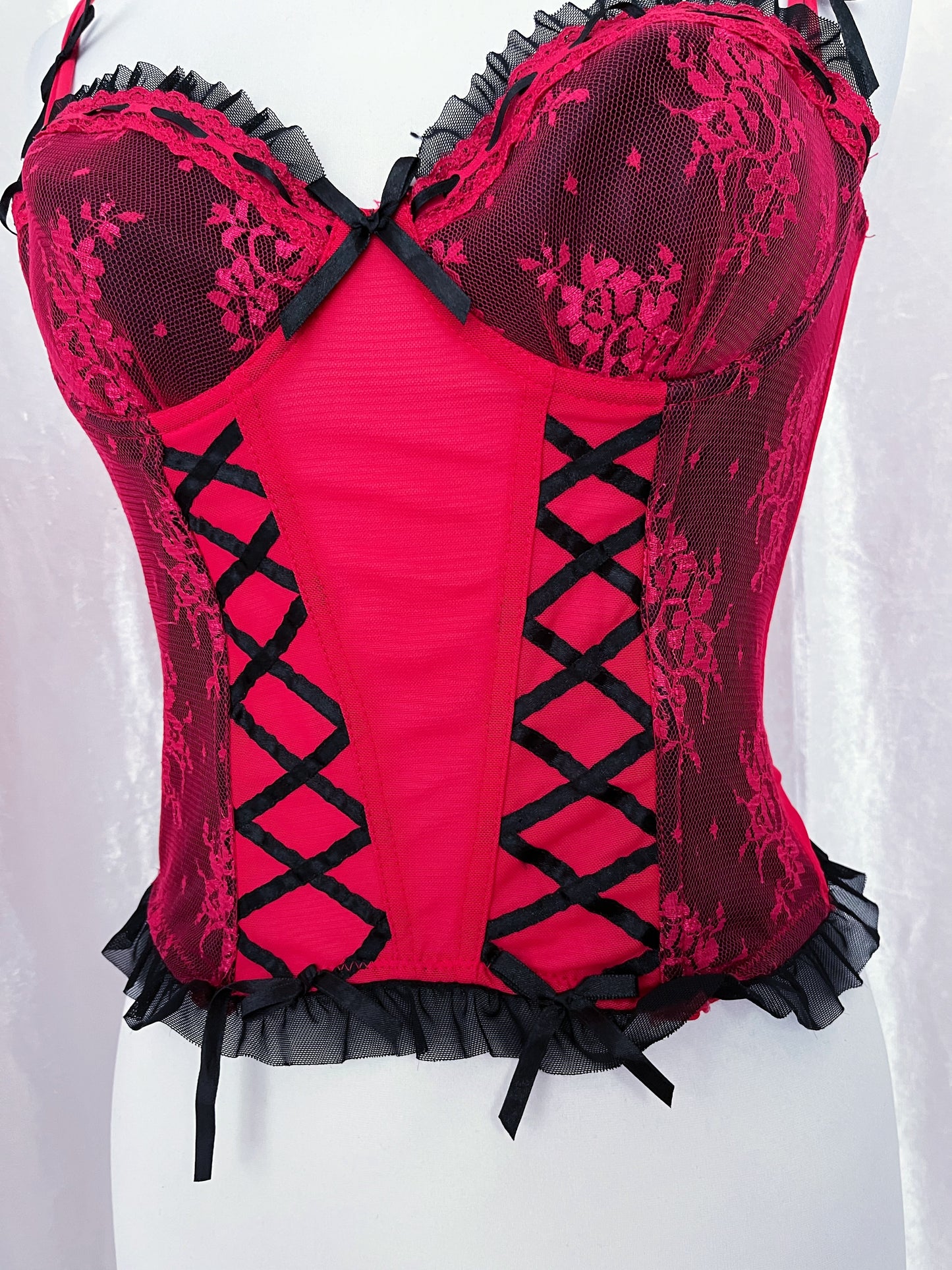 Vampire fairy red corset top 🧚🏽‍♀️