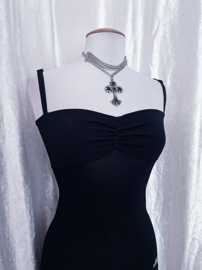 Essential black fairy dress with pockets on the sides 🎀