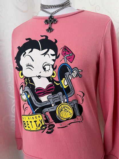 00’s Original BETTY BOOP racing sweatshirt 🏍️