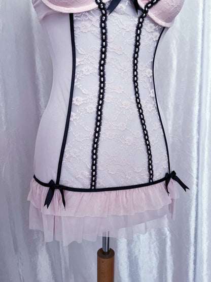 Fairy coquette see-through & lace babydoll 🎀🧚🏻