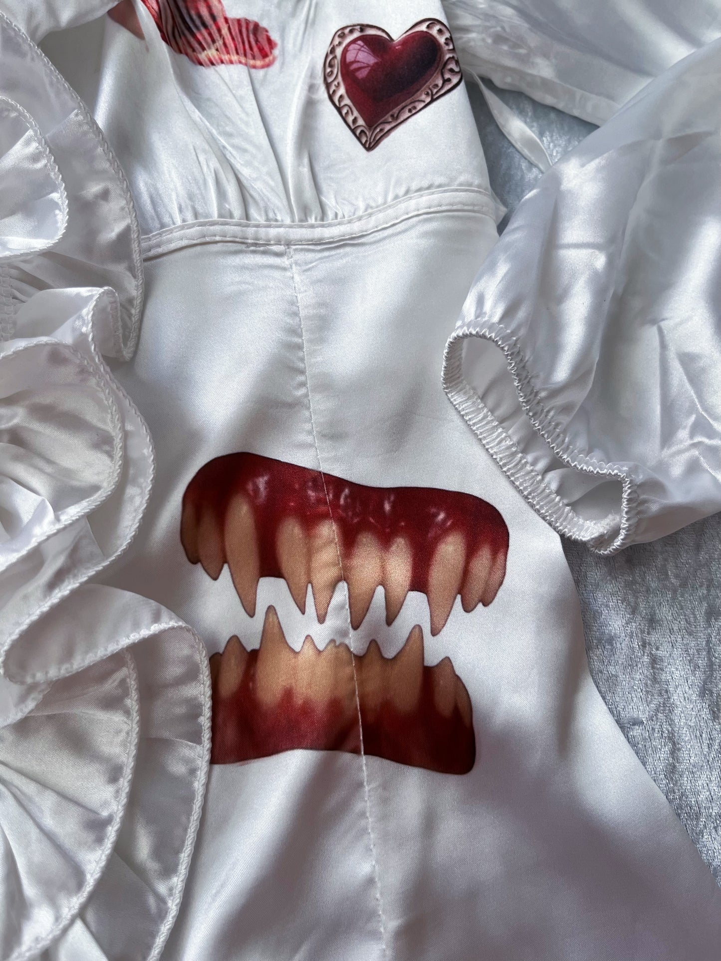 Rotten Reworked gothic deadstock ruffle shirt 🫀🥩